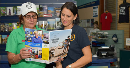 Cr Julie Mathews, Deputy Mayor Sonia Bennetto, Charters Towers, Holiday Guide,  Visitor Information, Centre, Council
