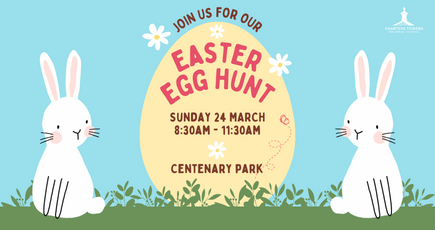 Easter egg hunt event banner
