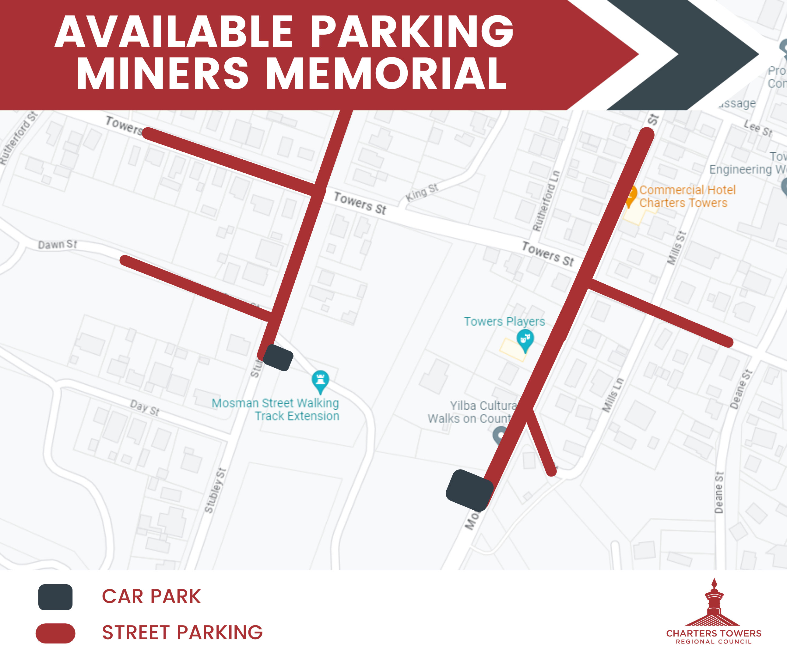 Miners memorial street parking final